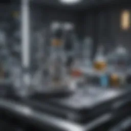 Illustration of advanced analytical equipment in a laboratory setting.