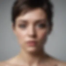 Abstract representation of depressive syndrome with muted colors