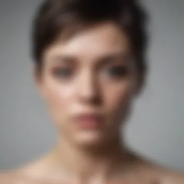 Abstract representation of depressive syndrome with muted colors