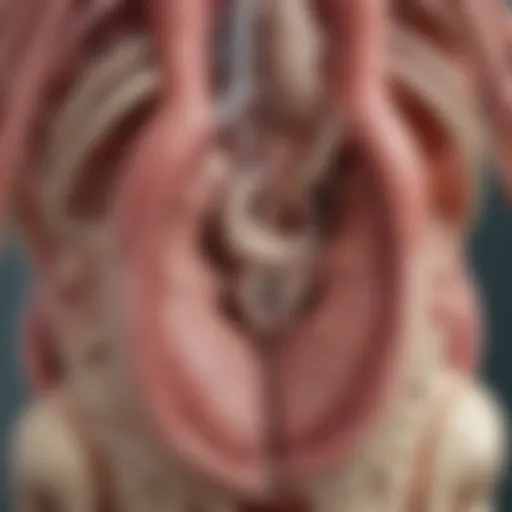 Illustration of the aortic valve anatomy highlighting the cusps