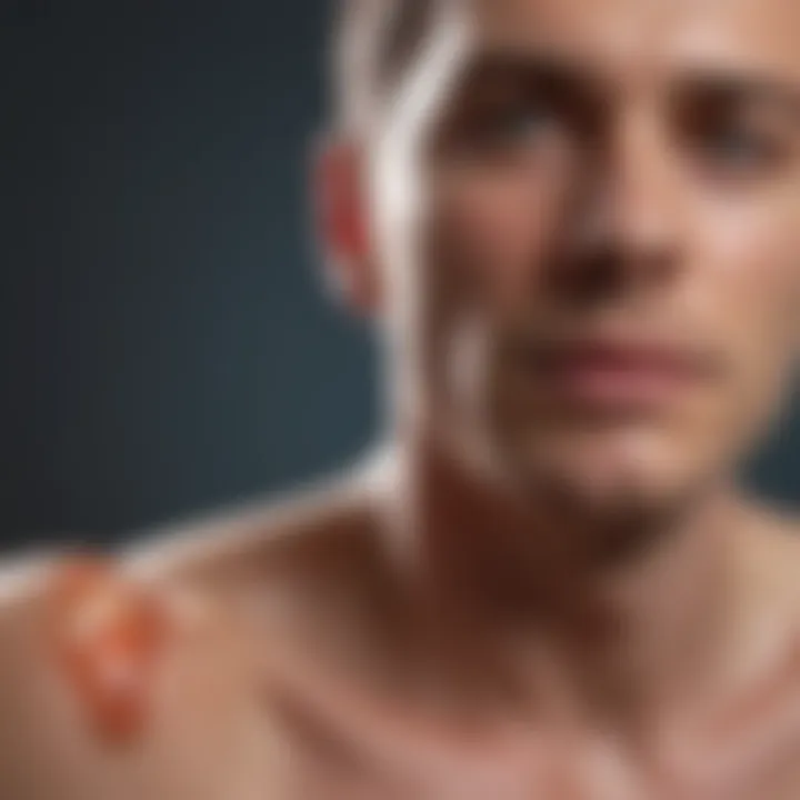 Illustration depicting the application of ointment on a pressure ulcer