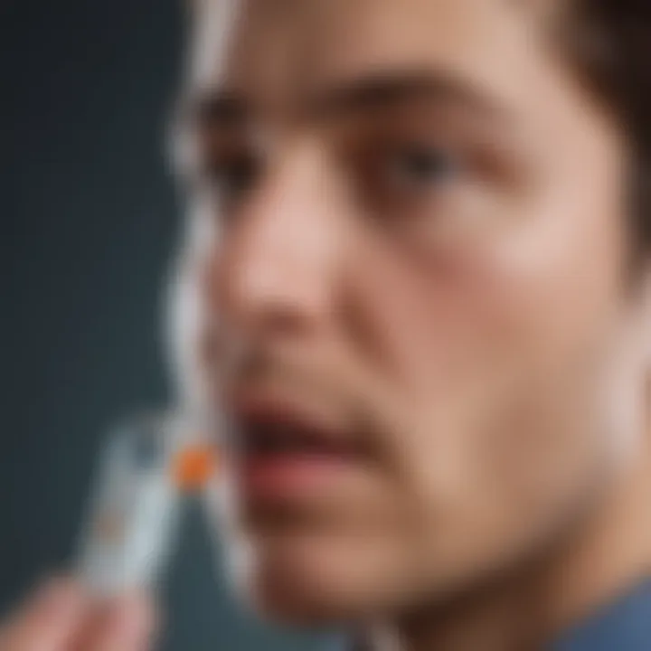 Visual representation of socio-economic factors affecting inhaler accessibility