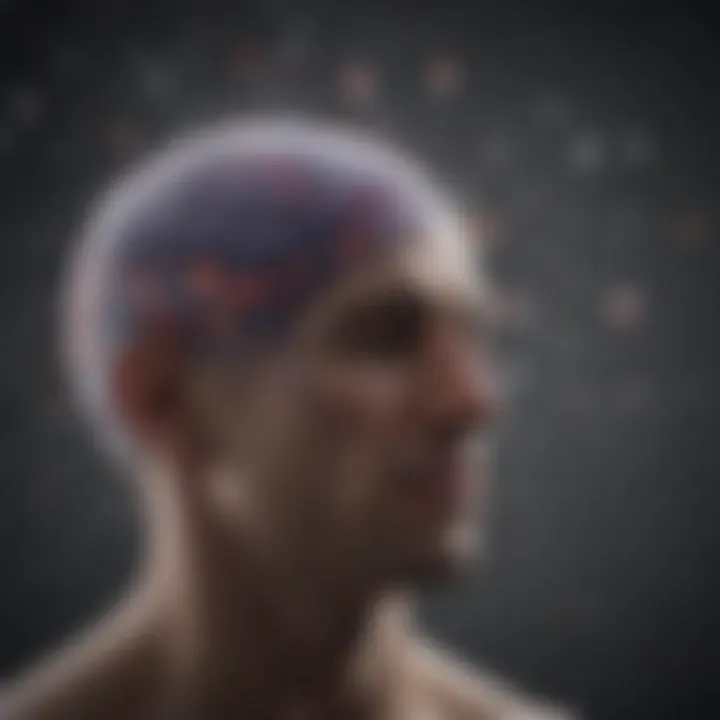 PET scan showcasing metabolic changes in depressed individuals