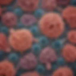 Illustration of bronchial cell types and structures.