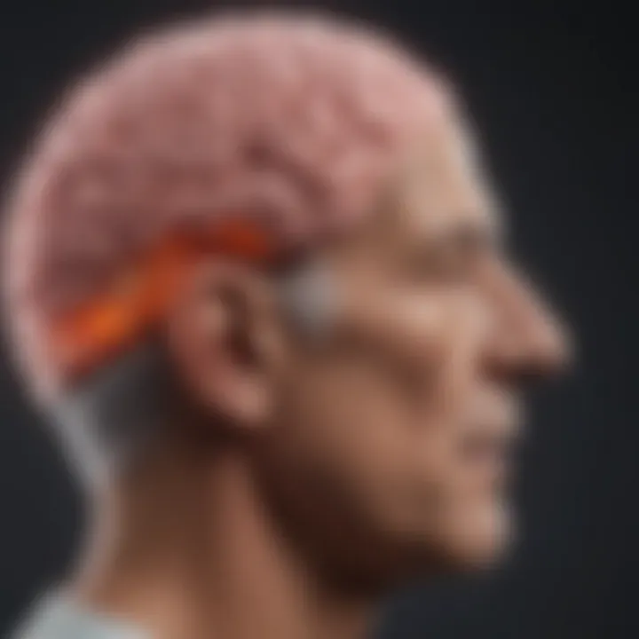 Graphic showing lifestyle factors that promote brain health