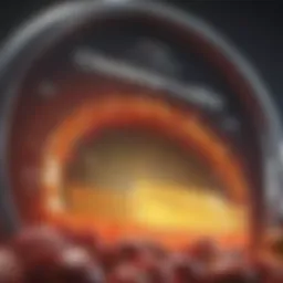 Visual representation of cholesterol levels