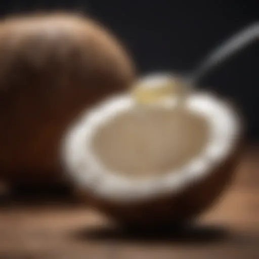 Coconut oil in a dental setting showcasing its potential for oral hygiene.