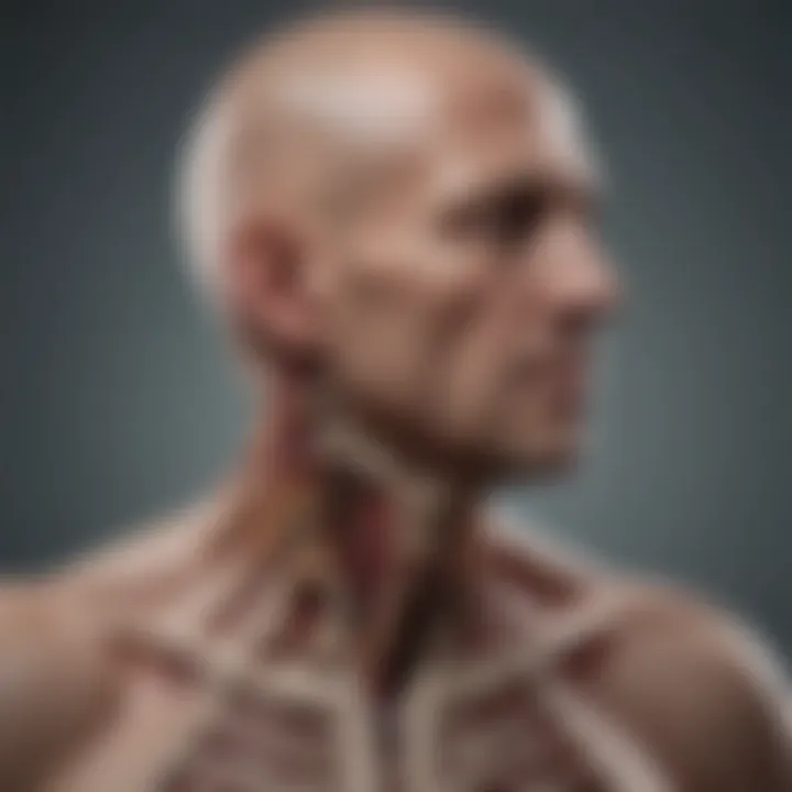 Visual representation of psychosocial aspects affecting spinal infarction recovery