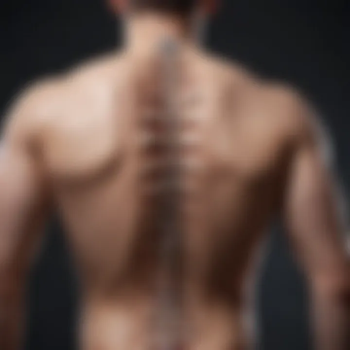 Graphic illustrating rehabilitation techniques for spinal infarction patients