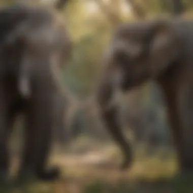 Ecological Role of Elephants Elephant in its natural habitat showcasing ecological role