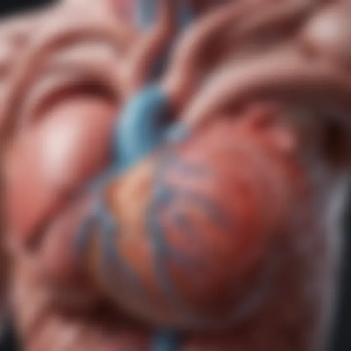 Illustration of the heart anatomy affected by Hypoplastic Left Heart Syndrome