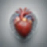 Conceptual illustration of the heart and sleep connection