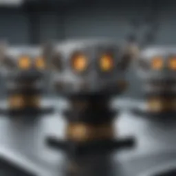 High-tech corrosion sensor array in a laboratory setting