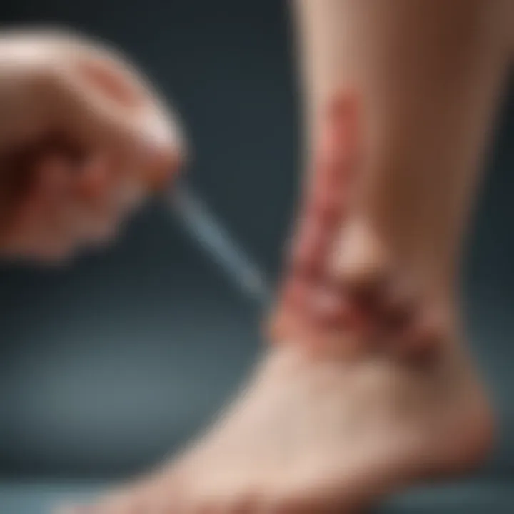 Illustration comparing benefits and risks of cortisone injections