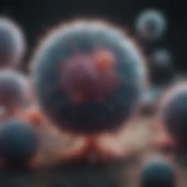Impact of Oxygen Deficiency on Cancer Cells Illustration of cancer cells affected by oxygen deficiency