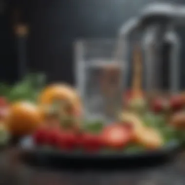 Visual representation of healthy foods contributing to kidney health