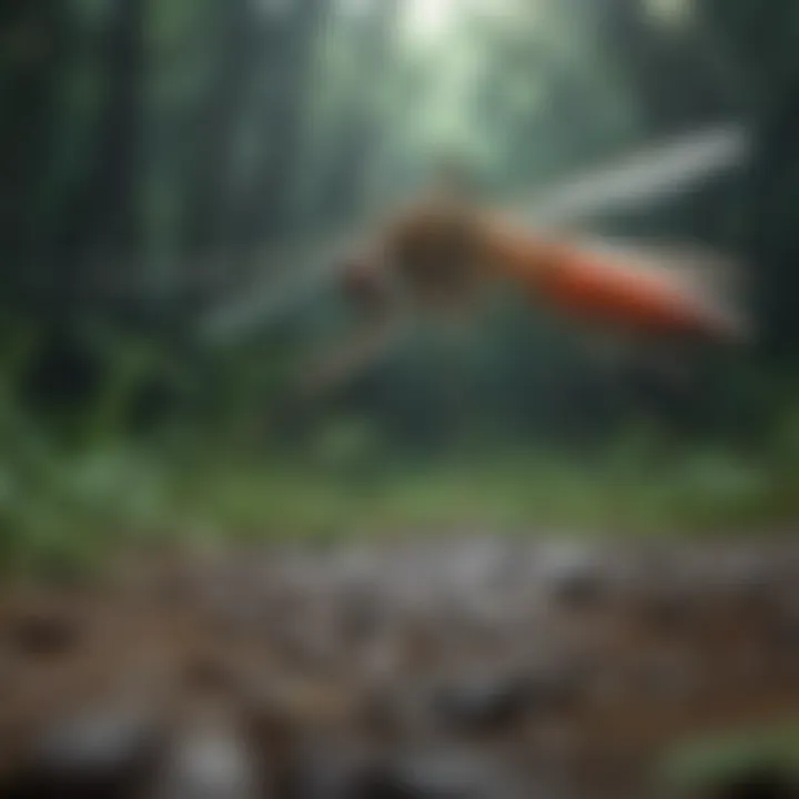 An infographic illustrating the ecological impact of genetically modified mosquitoes