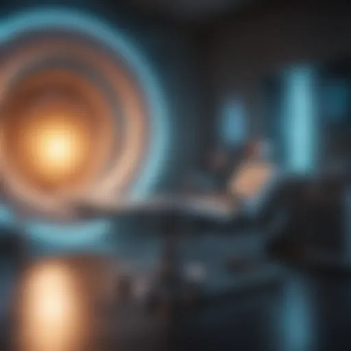Radiation therapy equipment in a clinical setting