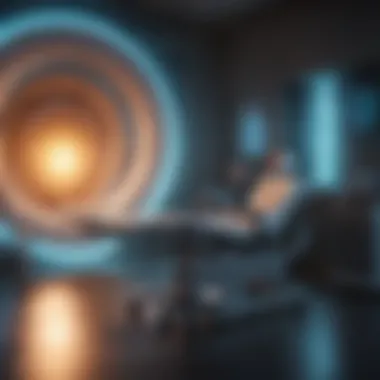 Advanced Radiation Therapy Technology Radiation therapy equipment in a clinical setting
