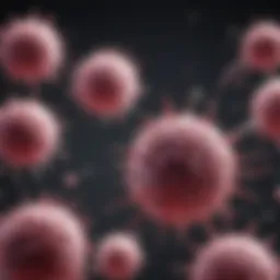 Diagram illustrating the mechanism of action of monoclonal antibodies in targeting cancer cells