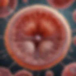 Illustration of embryonic kidney cell structure