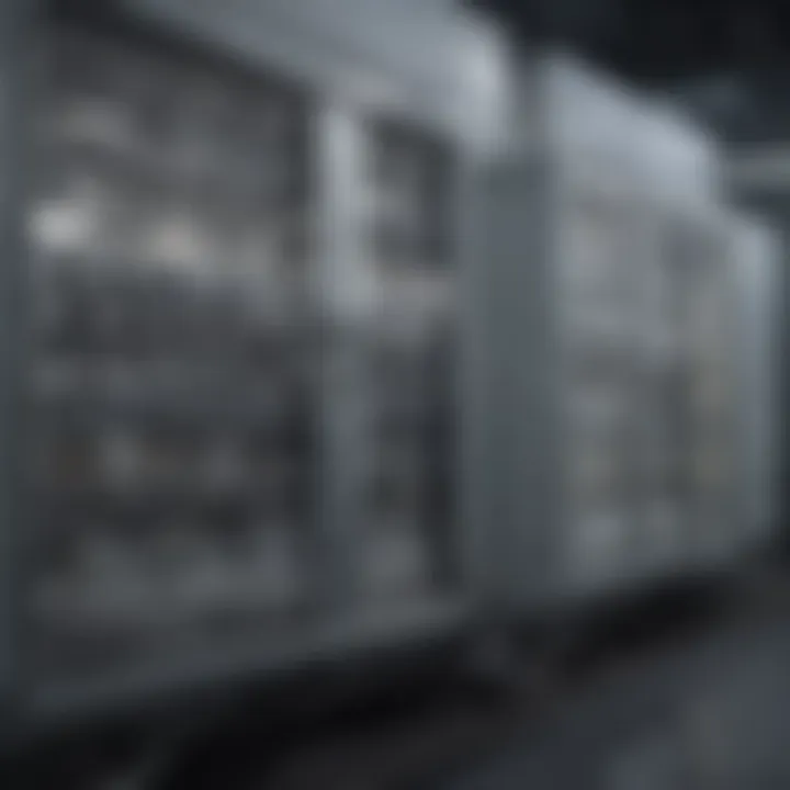 Visual showcasing industrial applications of evaporative refrigeration technology.