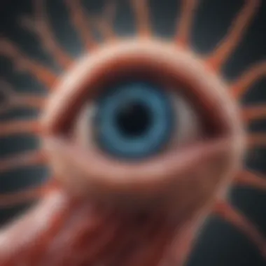 Autoimmune Mechanisms in the Retina Illustration of the retina highlighting autoimmune mechanisms