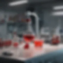 Innovative hematology laboratory setup showcasing advanced equipment.