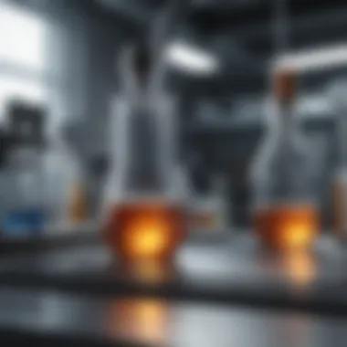 Innovation in Laboratory Settings A modern laboratory showcasing advanced technology in applied science