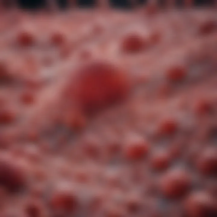 Microscopic view of endothelial cell morphology