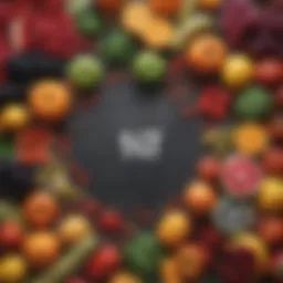 A vibrant assortment of fruits and vegetables rich in essential vitamins for thyroid health