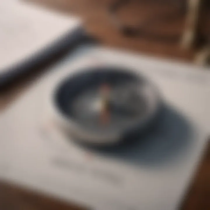 A compass placed on a desk symbolizing strategic planning for future success