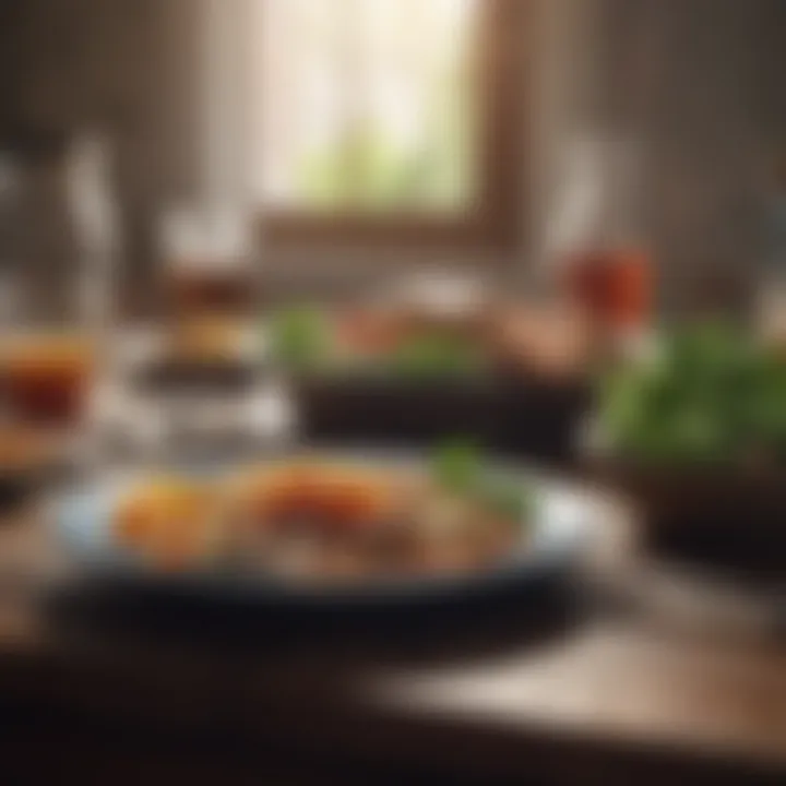 A vibrant meal showcasing healthy food choices