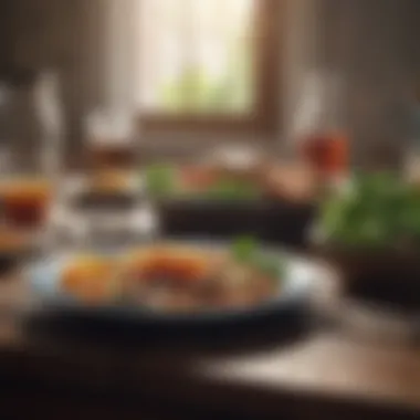 Nourishment for the Mind A vibrant meal showcasing healthy food choices
