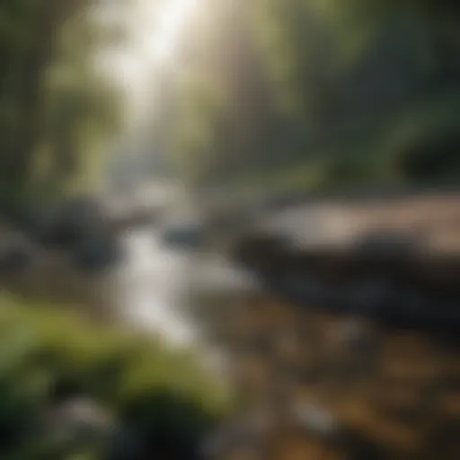 A serene landscape representing tranquility and mental peace