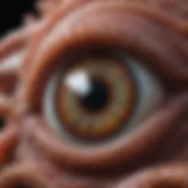 Anatomy of an octopus eye showcasing its unique adaptations