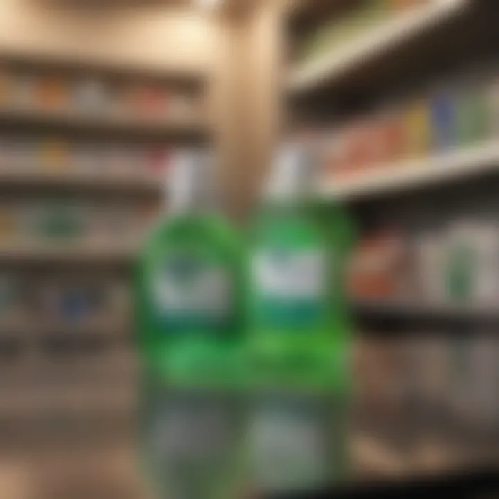 Online shopping interface for antiseptic products