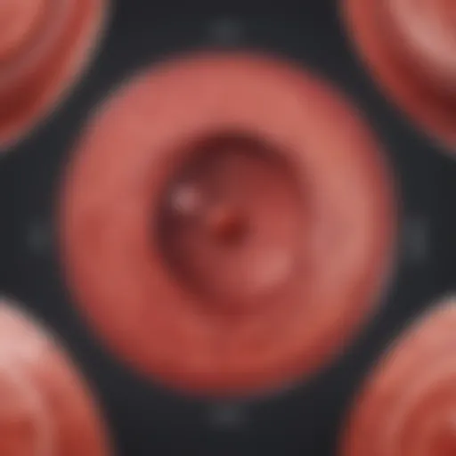 Illustration depicting the phases of the menstrual cycle