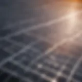 Solar panels harnessing sunlight