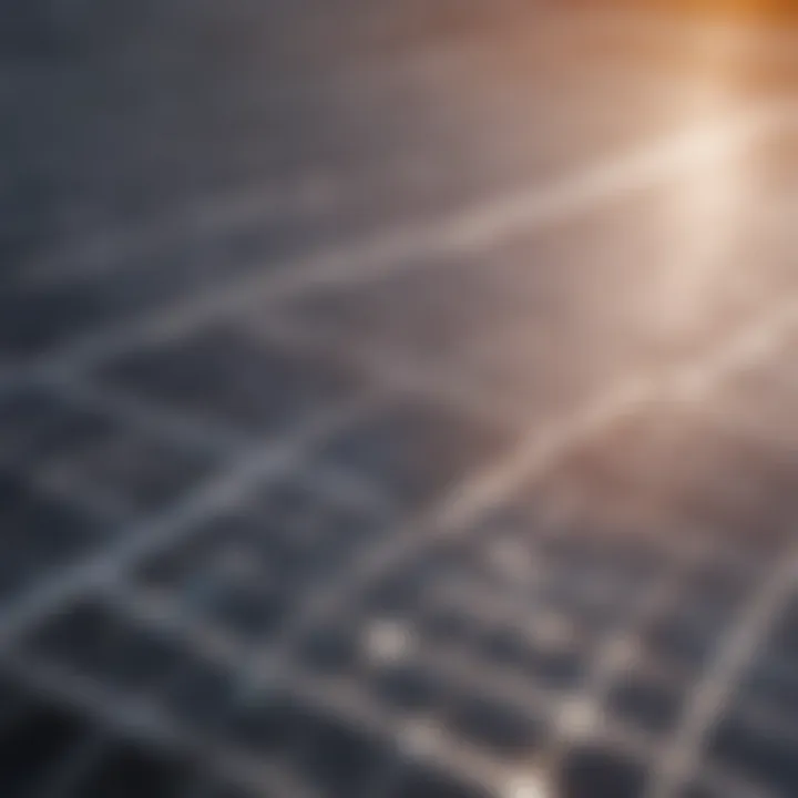 Solar panels harnessing sunlight