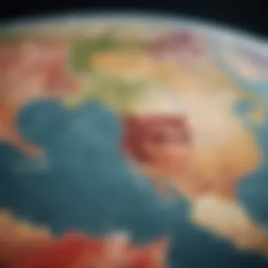 Geographical Spread of HIV Across Continents Historical map indicating regions impacted by HIV