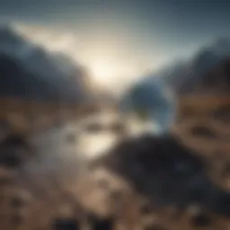 A visual representation of climate change impacts on the planet