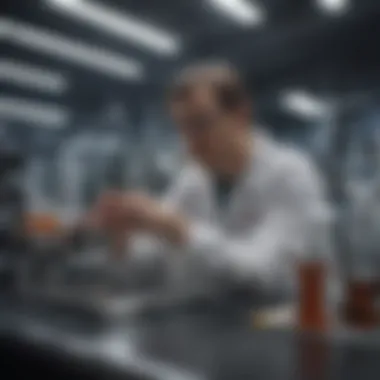 A researcher conducting experiments in a state-of-the-art laboratory at Griffith University.