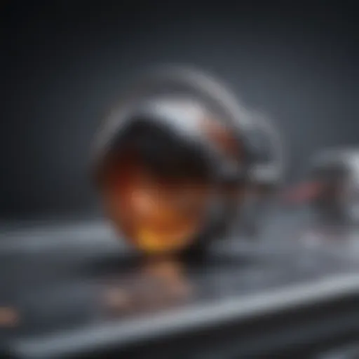 Close-up view of a modern heartbeat listening device showcasing its design and features