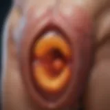 Close-up view of a healthy bladder