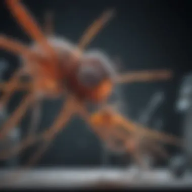 Illustration showcasing the transformative impact of microscopy on biological research.
