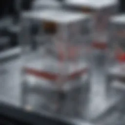 Innovative microfluidic device showcasing intricate channel designs