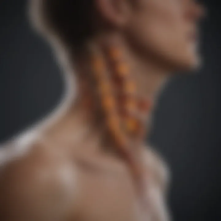 Visual representation of symptoms associated with spinal lymphoma