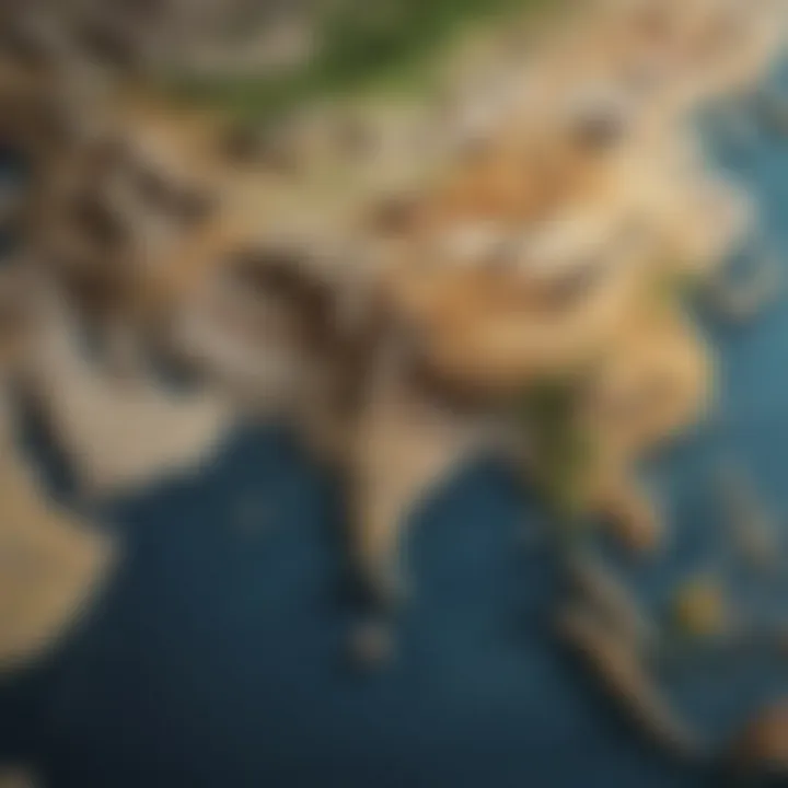 Map illustrating Marco Polo's journey through Asia