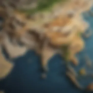 Geographical Path of Marco Polo Map illustrating Marco Polo's journey through Asia